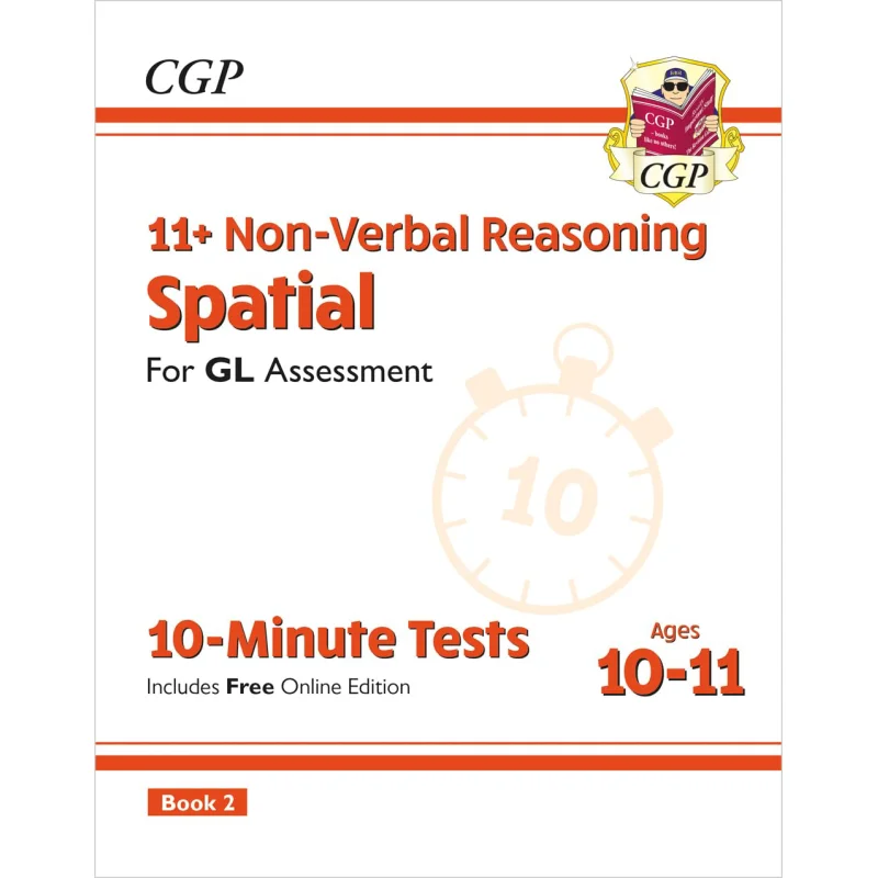 11 GL 10Minute Tests NonVerbal Reasoning Spatial  Ages 1011 Book 2 With Online Edition CGP Team 9781837741083