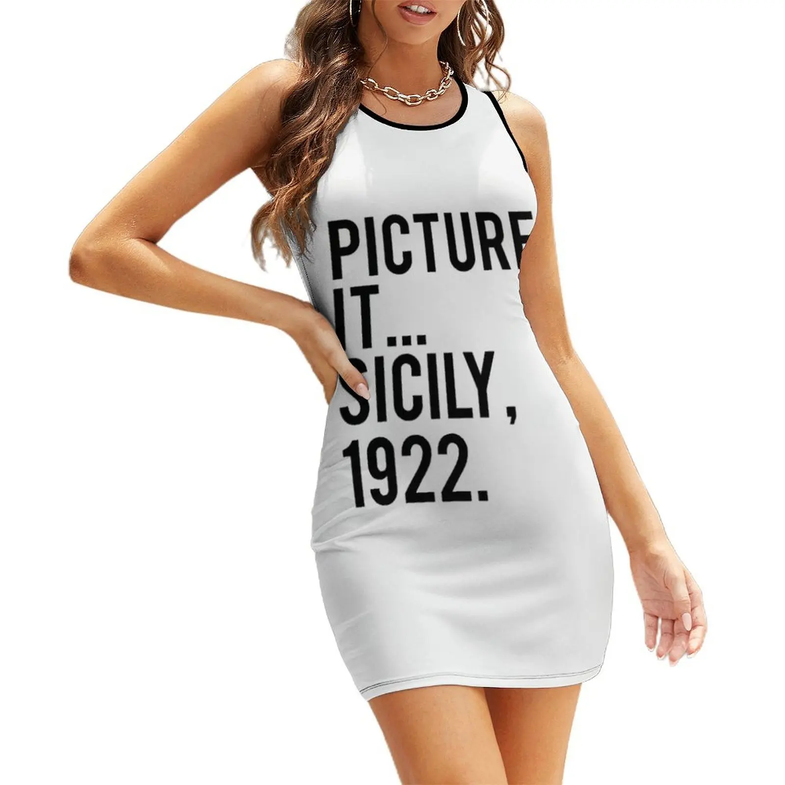 

picture it Sicily 1922 Sleeveless Sundress woman dress party dresses women dresses for women 2025 luxury designer party