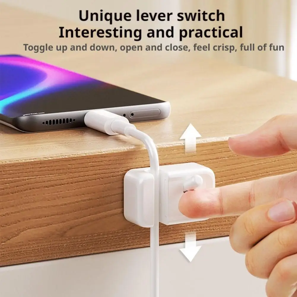 Klip Manajemen Kabel Untuk Meja - Pengatur Kabel Sederhana Tanpa Bor Yang Dipasang Di Tepi Untuk Kabel Pengisi Daya Dan Kabel Data. L4D5