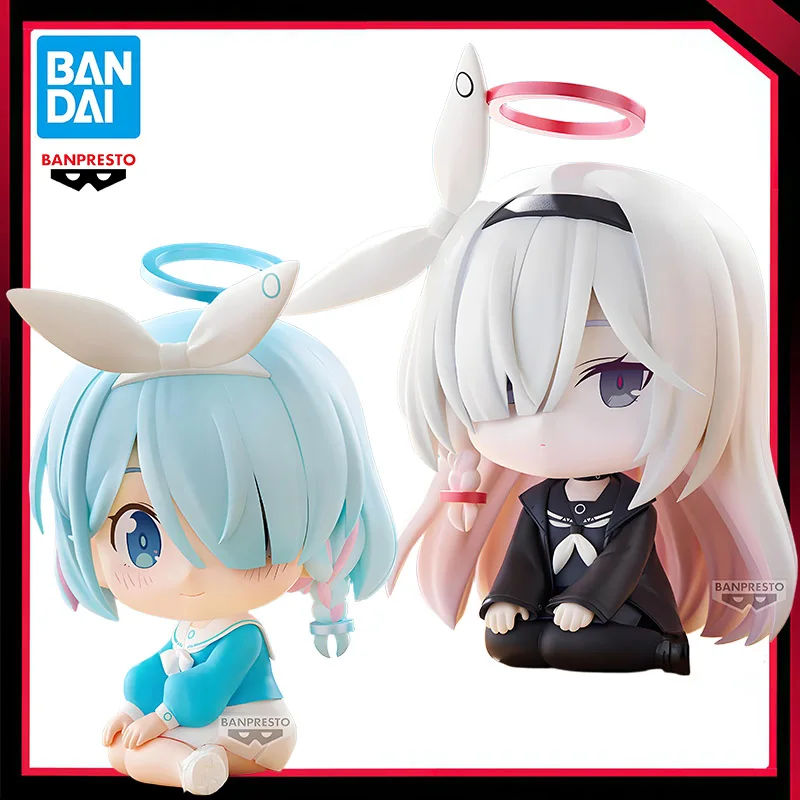 

In Stock Original Banpresto Osuwari Figure Blue Archive Arona Plana Action Figure 11Cm Anime Model Kawaii Sitting Posture Doll