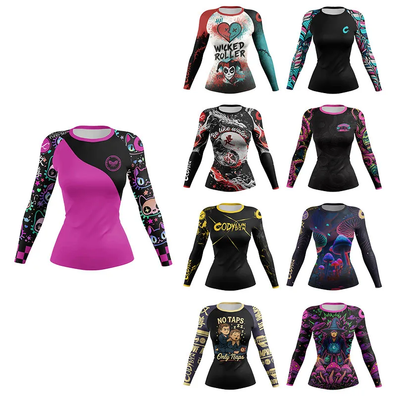 Dames MMA Compressie Sport T-s - Yoga Fitness Jiu Jitsu recensie en prijs