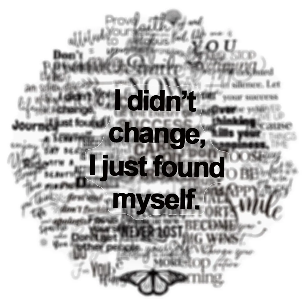 50Pcs Transparent Inspirational English Quote Stickers Waterproof Decals for Tablet Phone Case Journal Guitar  AnimeWorlds Store