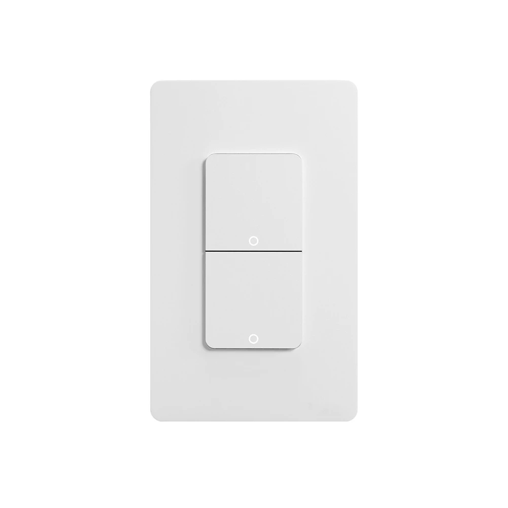 

Умный выключатель света ABVO-Matter Wi-Fi, 2-местный кнопочный настенный выключатель в США, приложение с голосовым управлением, работа с Alexa Google Home