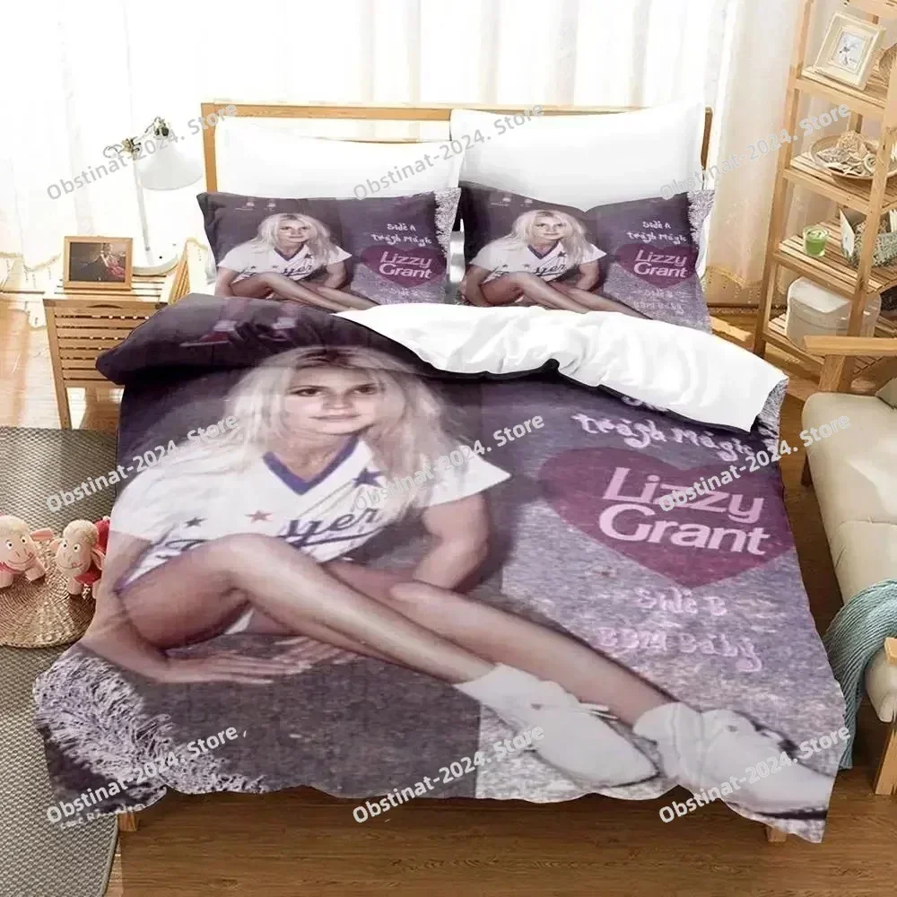 Fashion 3D Lizzy Grant Bedding Set Printed single Comforter Quilt Bed Cover Duvet Cover Pillow Case 3 Pieces Set Kids Adult Size