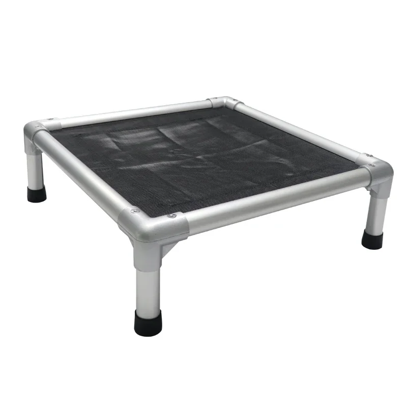 PVC Material Elevated Luxury Black  Pet Bed Aluminum profile dog bed Dirt resistant and waterproof dog bed