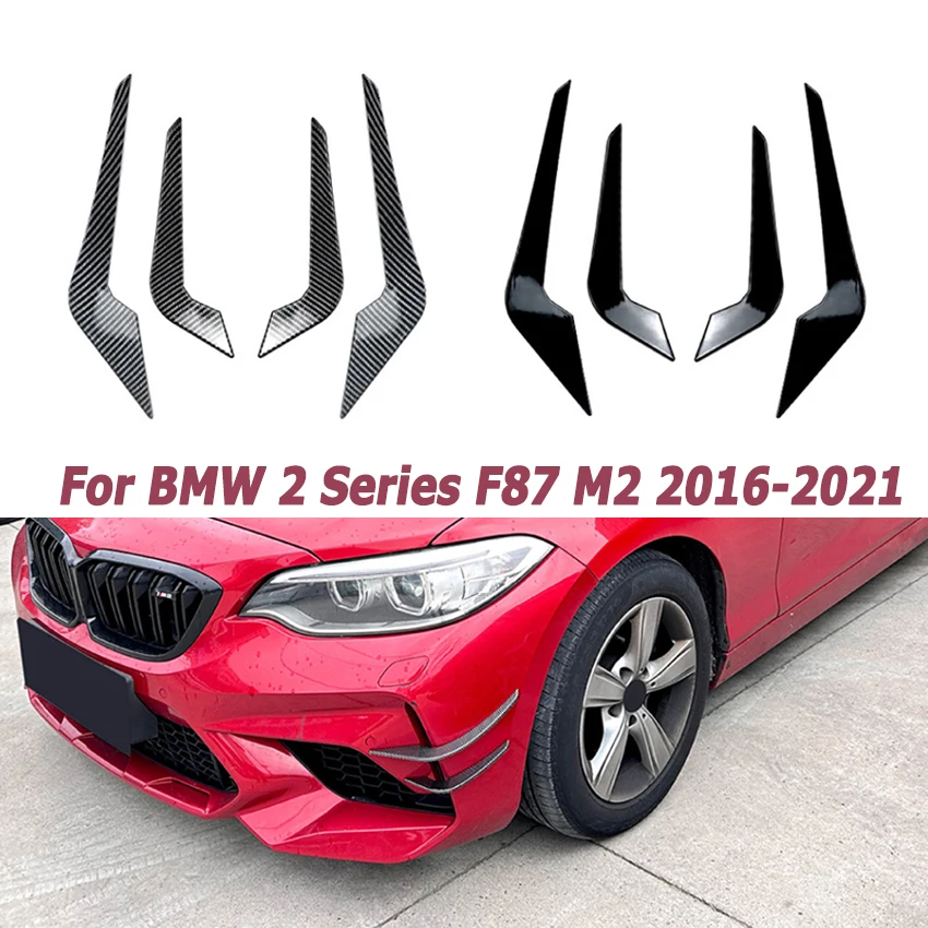 

Car Front Wind Knife for BMW 2 Series F87 M2 2016-2021 Side Wind Blade Air Vent ABS Carbon Fibre Auto Body Kits Car Accessories