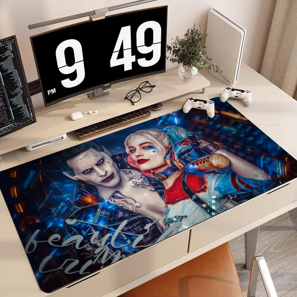 J-JokerES-Harley-Quinn Anti-Slip PC Gaming Mouse Pad Gamer Desk Mats Keyboard Pad Mause Pad Muismat