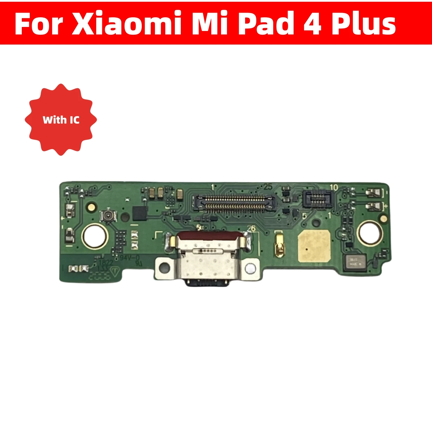 

USB Charger For Xiaomi Mi Pad 4 Plus Dock Connector Board Charging Port Flex Cable Replacement Parts