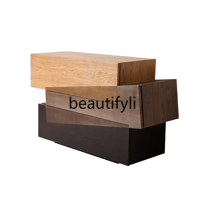 

Minimalist art chest dresser, high-end solid wood side cabinet