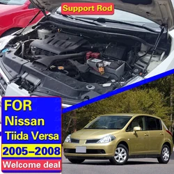 Front Hood Bonnet Modify Gas Struts Shock Damper Lift Supports Car-Styling Absorber Support rod For Nissan Tiida Versa 2005-2008