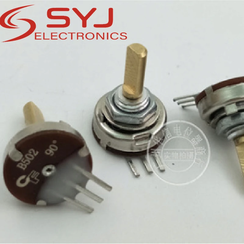 1piece B5K potentiometer 5K aircraft model potentiometer handle length 15MM rotation angle 90 degrees