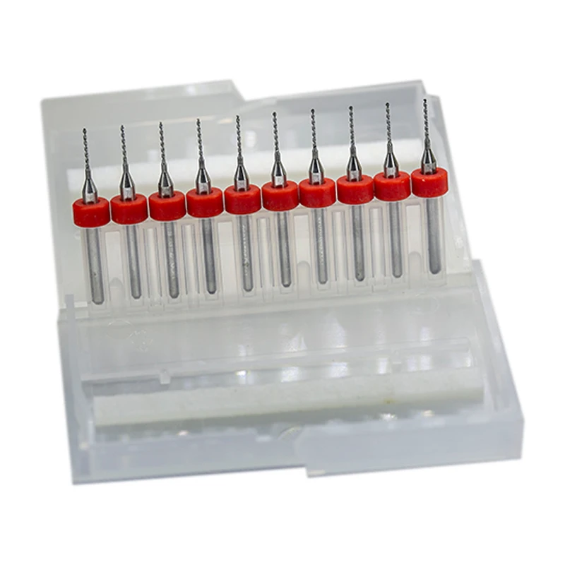 20pcs 0.6mm 0.7mm 0.8mm 0.9mm Carbide Micro Drill Bits Mini CNC Drilling Bit Set Print Circuit Board Drill Bit For PCB For Board