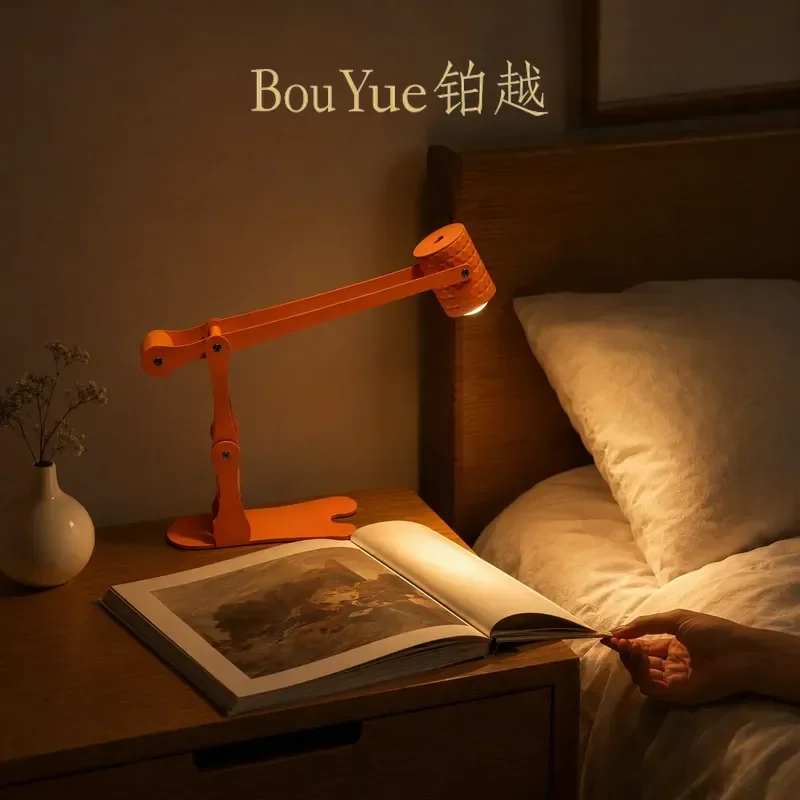 Rechargeable LED Desk Lamp Flexible Reading Light Eye Care Bedside Table Lighting for Bedroom Study Decor Adjustable