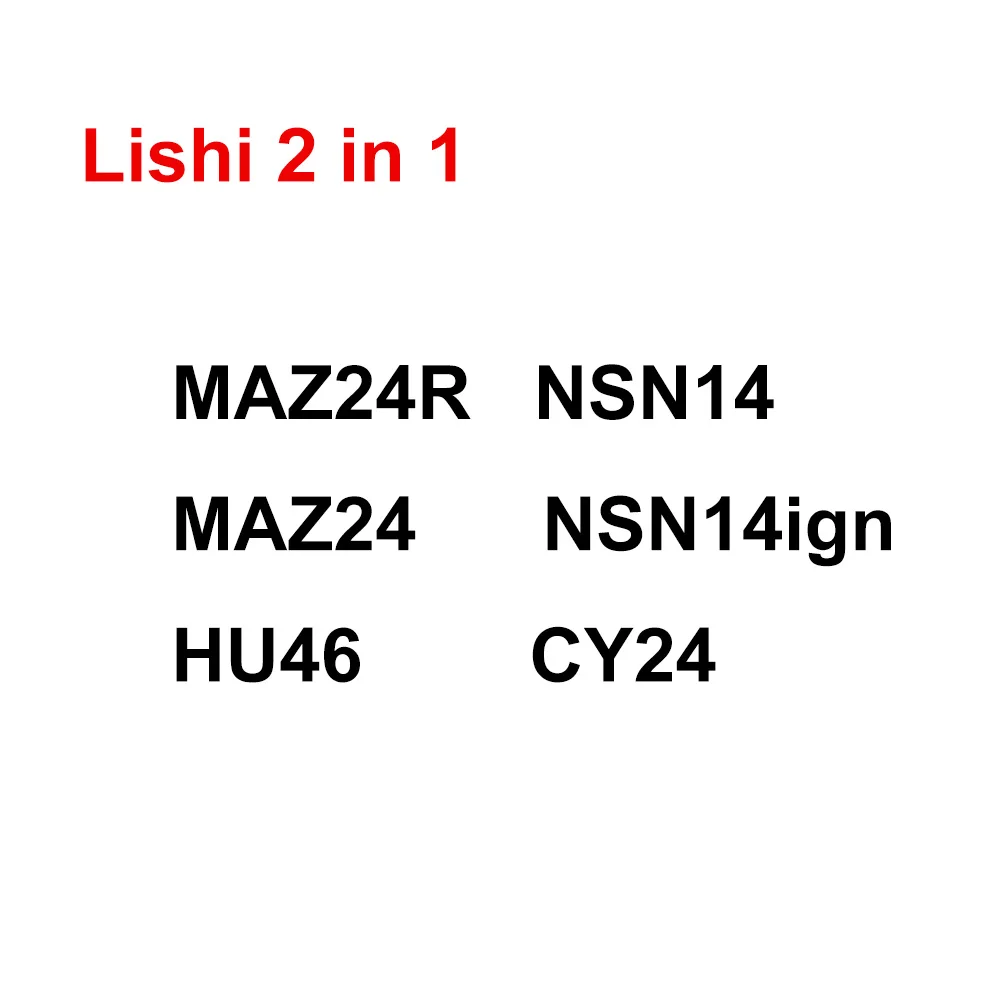 Lishi 2 in 1 2in1 Tool HU66 HU100 HU101 HU92 HU83 HU87 HU64 B111 HON66 F038 NSN14 TOY43 HON58R MAZ24 locksmith tool