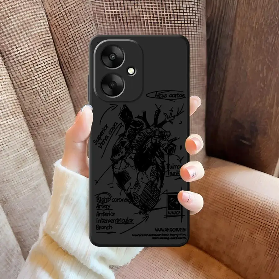 حافظة لهاتف Xiaomi Redmi A4 9 A5 A3 A1 A2 Plus 14C K40 K80 Pro 13C 12C 10 Heart Art #3