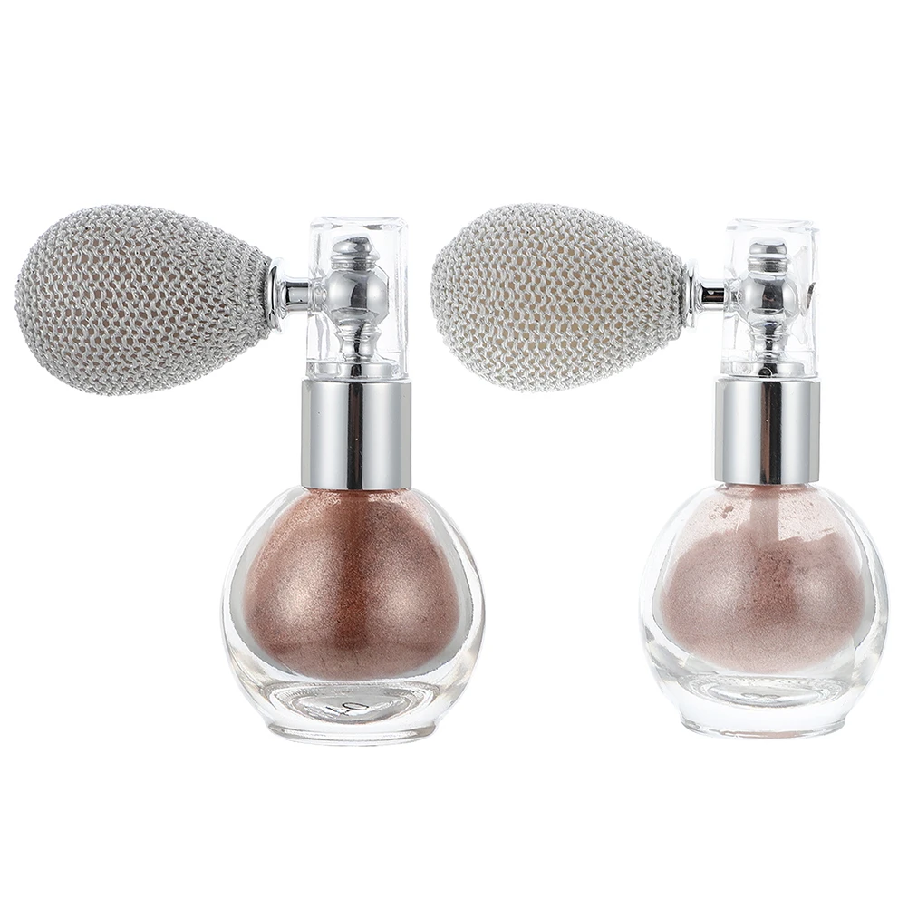 

2Pcs Highlighting Powder Sprayer Fine Mist Body Hair Face Highlighter Makeup Spray for Stage Party Wedding Prom Carnival