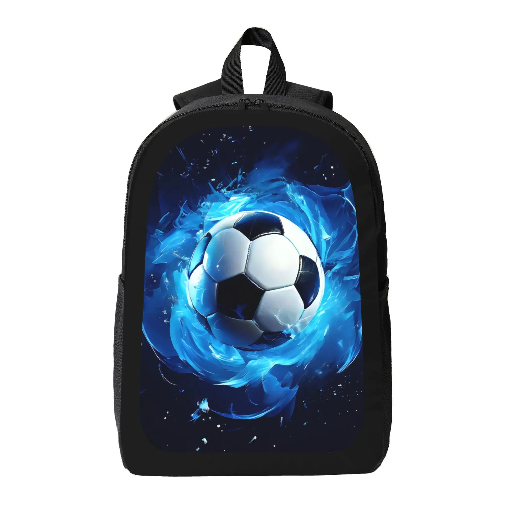 

Football Ball Backpack with Football Ball Pattern - Lightweight Large Capacity School Bag, Adjustable Shoulder Strap