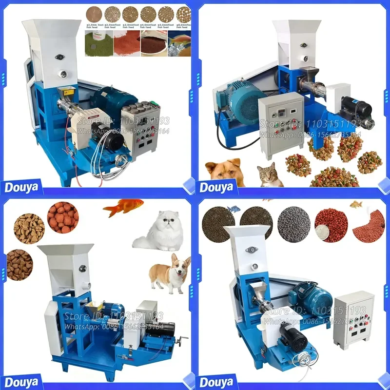 150-180KG/H Floating Tilapia Seabass Fish Floating Feed Pellet Extruder Machine Price Dog Pet Food Processing Machine