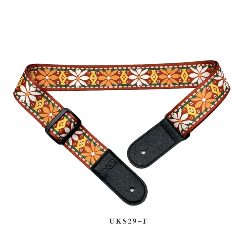 2023 New Leopard Pattern ukulele Strap Small Guitar Strap Ukulele Instrument Supplies