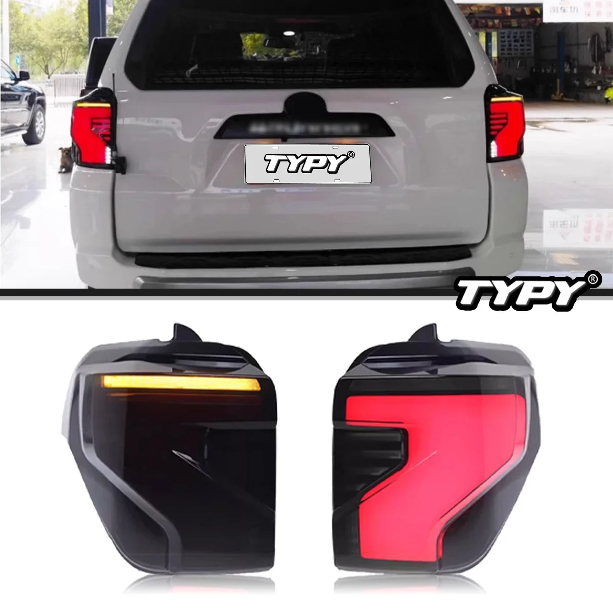 

TYPY автомобильные задние фонари для Toyota 4Runner 2014-2020 светодиодные задние фонари дневные ходовые огни динамические указатели поворота
