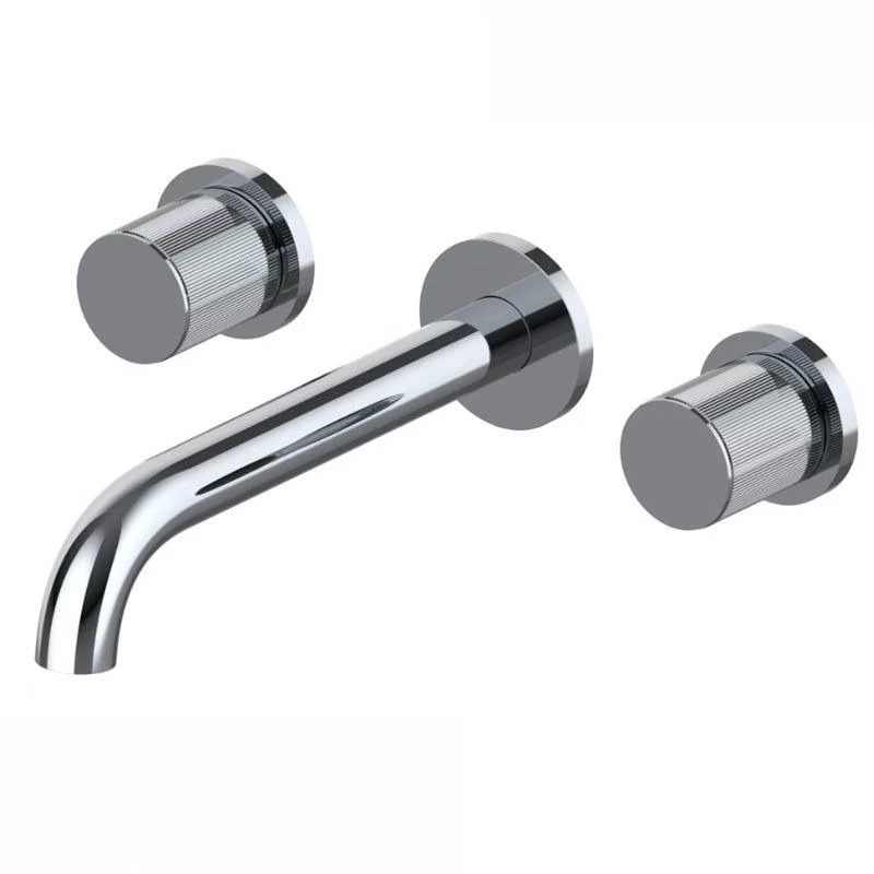 

Скрытый полностью медный настенный смеситель Термоплавкий двойной открытый встроенный смеситель с удлиненной поворотной насадкой