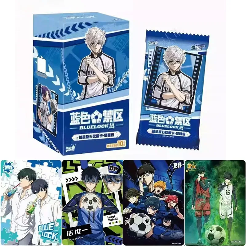 KAYOU Blue Lock Awakening Pack Vol.1 Cartes de collection authentiques des stars de football, cartes à collectionner d'anime, boîte de boosters, jouets cadeaux