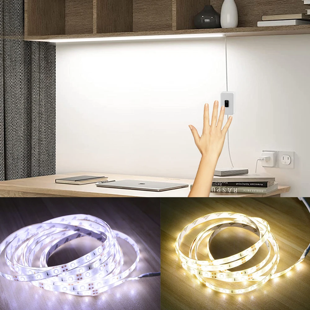 

5v Usb Led Light Strip SMD2835 Waterproof Switch For Tv Backlit Kitchen Wardrobe Cabinets Hand Sweep Motion Sensor