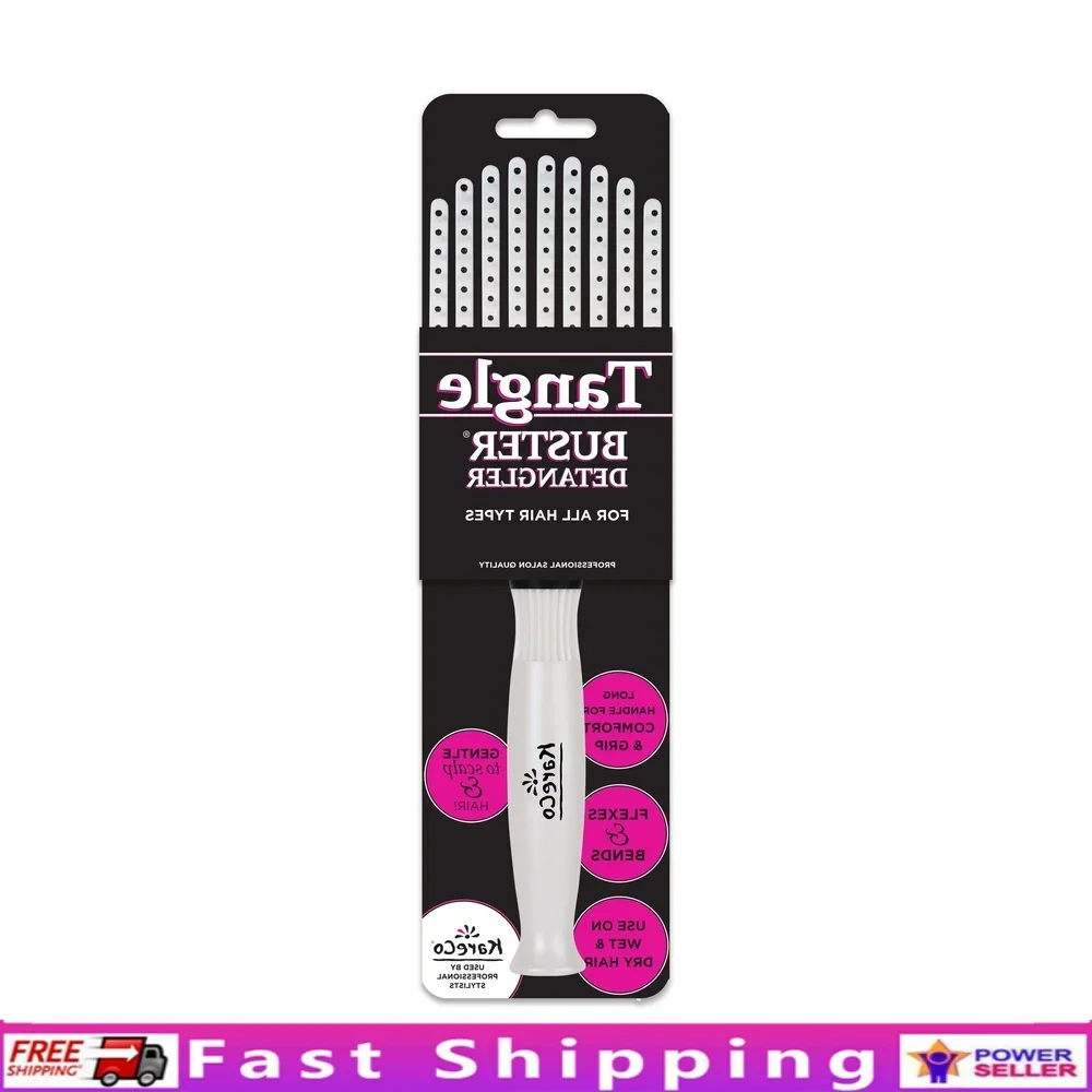 

Professional Flexible Paddle Hair Brush Tangle Buster Synthetic Bristles Salon Quality Detangling Brush Wet Dry Hair