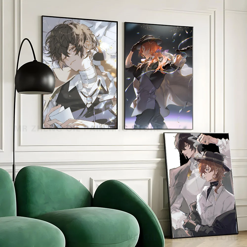 B-Bungo Stray Dogs Dazai Chuuya Anime Poster Paper Print Home Living Room Bedroom Entrance Bar Cafe Art Painting Decoration