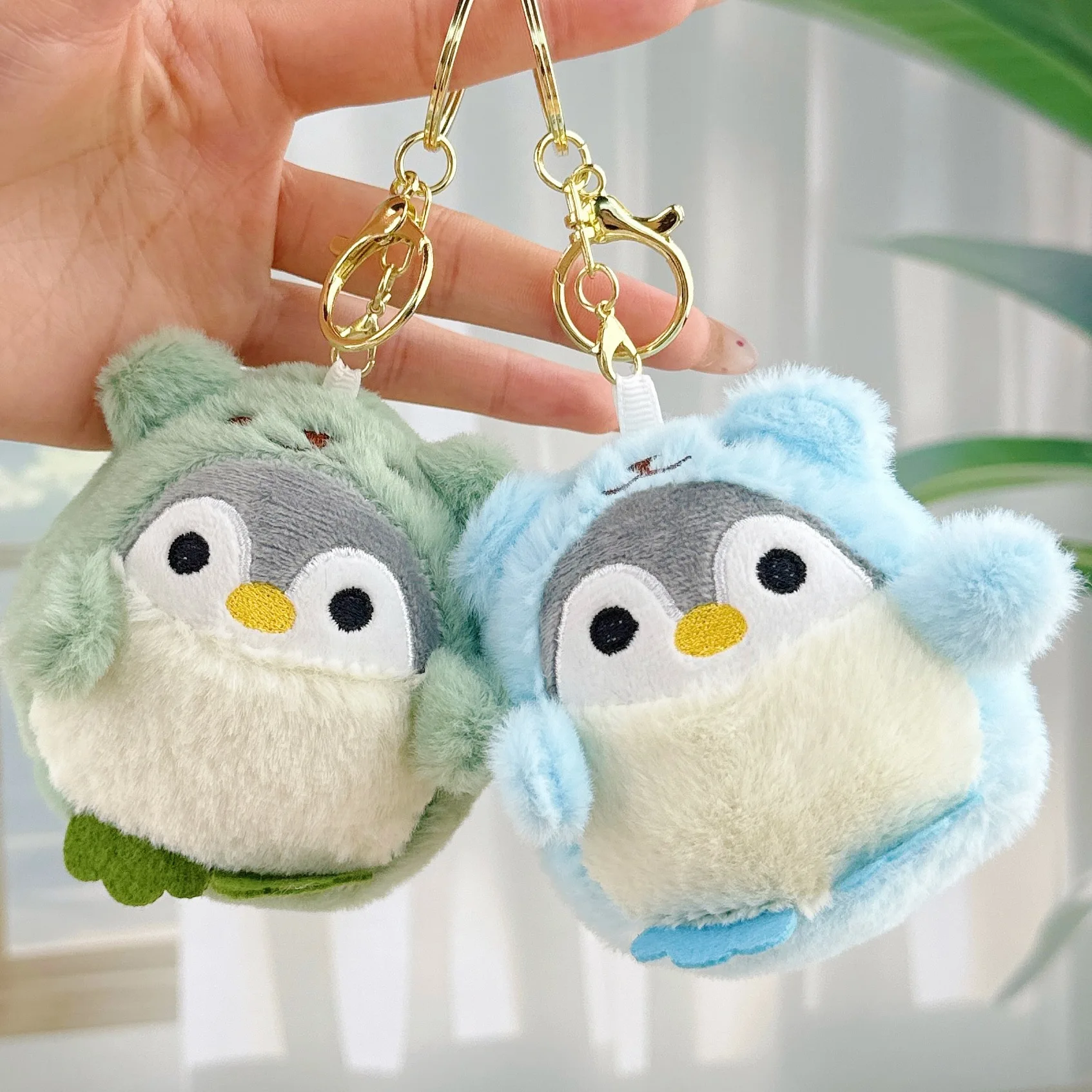 Cartoon Cute Dress-up Penguin Figurine, Douyin Style Dress-up Little Penguin Plush Toy Pendant view 2