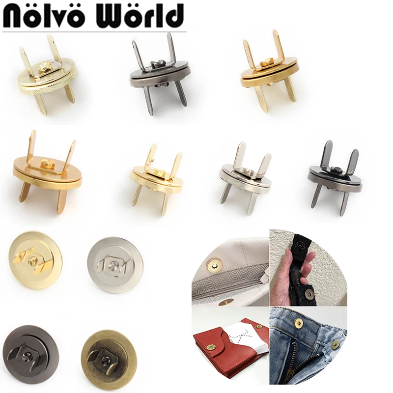 

Round 14/18/20mm Durable Metal Snap Fasteners Magnetic Clasps Buttons For Garment Purse Bags Mini Adsorption Buckle Accessories