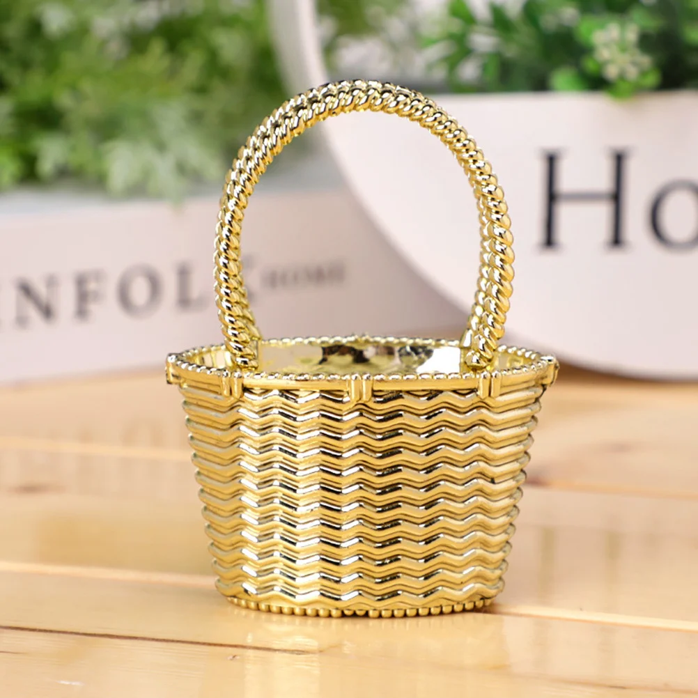 

12Pcs Candy Baskets Handheld Small Gift Storage Basket Party Decoration Wedding Favor Creative Multi-Use Candy Storage Basket