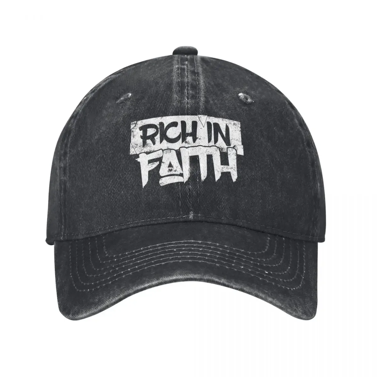 

Rich in Faith Baseball Cap Luxury Man Hat New Hat derby hat Women's Golf Wear Men's