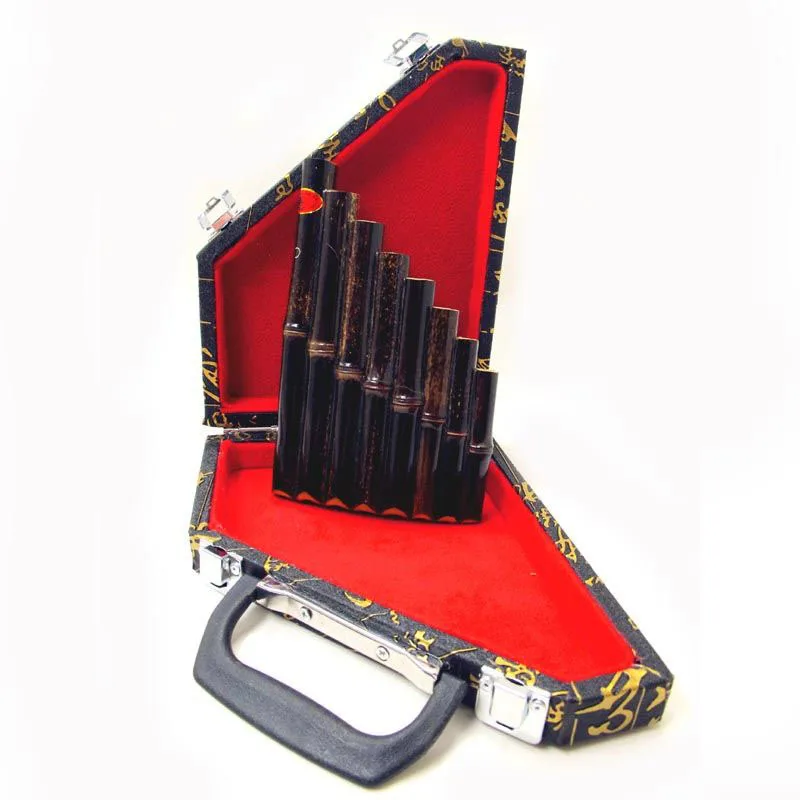 

Purple Bamboo Panpipe Adult Portable Play Paixiao 8 Tone Beginner Chinese Vertical Bamboo Flute Traditional Woodwind Instruments