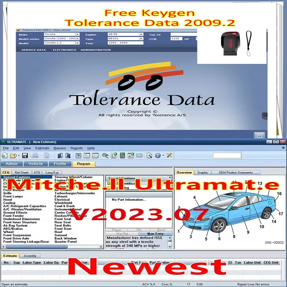 

Venta caliente Software de coche Tolerance Data 2009.2 Programa&2023 MITCHell ULTRAMATE 2023 V7 COMPLETE ADVANCED ESTIMATING SYS