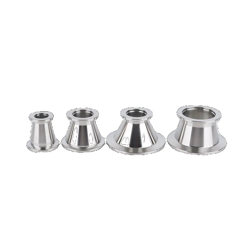 304 Stainless Steel KF Vacuum Pipe Fittings KF10, KF16, KF25, KF40, KF50 Vacuum Tapered Reducer, Three Clip Flange Joint