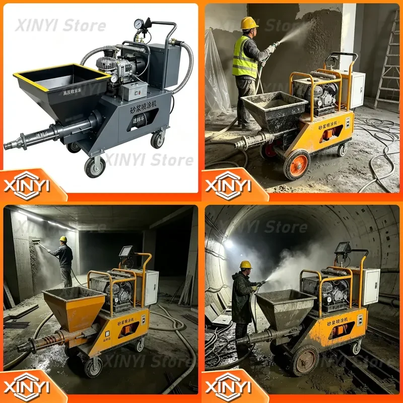 Pneumatic mortar spray gun is a convenient auxiliary tool for cement mortar construction