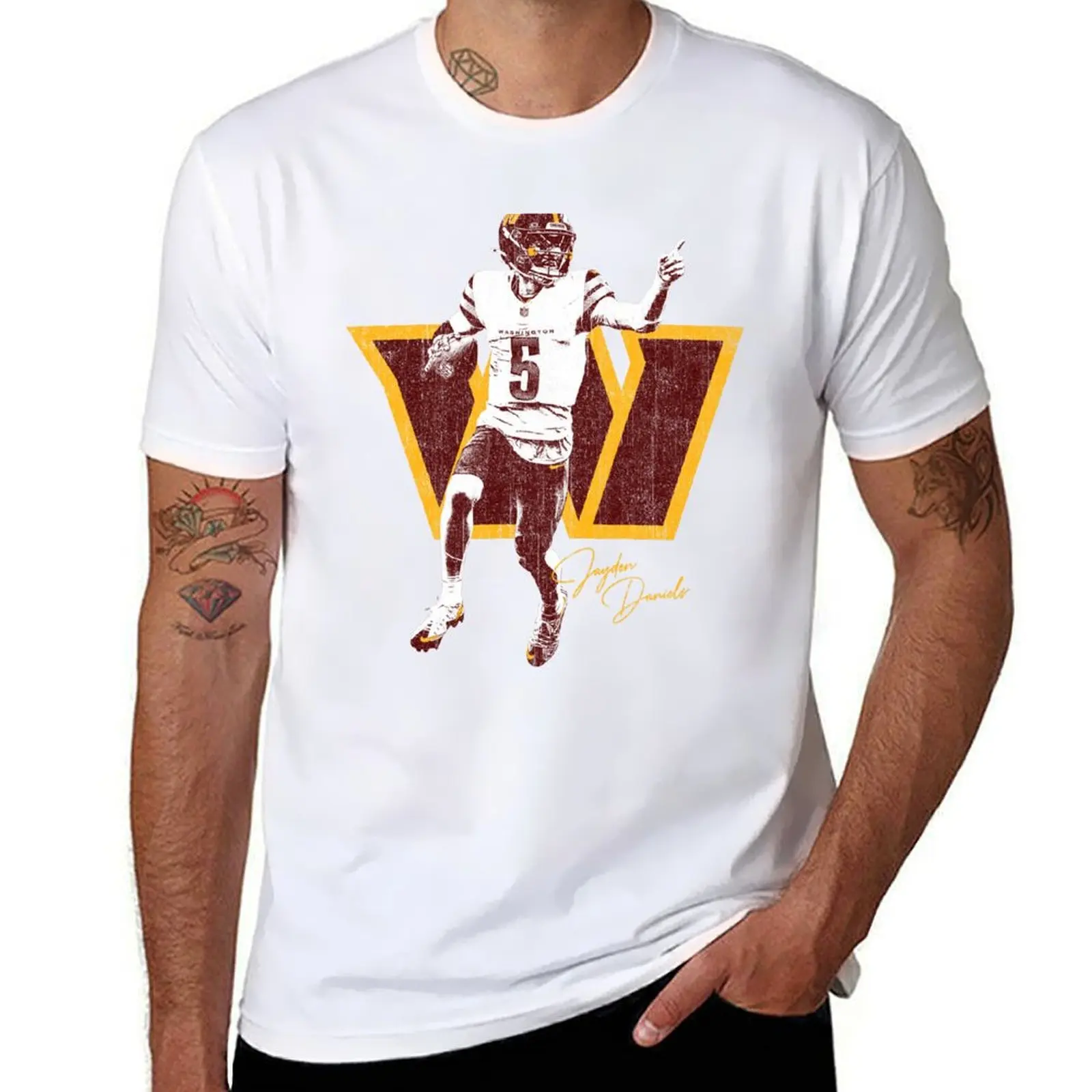

Jayden Daniels (Variant) T-Shirt man t shirts cotton t shirts for man cotton soft T-Shirt