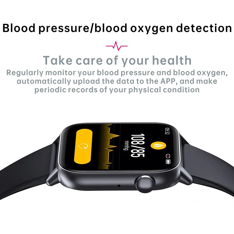 جديد Xiaomi Smartwatch الرجال بلوتوث دعوة جهاز تعقب للياقة البدنية السيدات النساء سوار الميكانيكية الرقمية متصل ساعة ذكية للهدايا