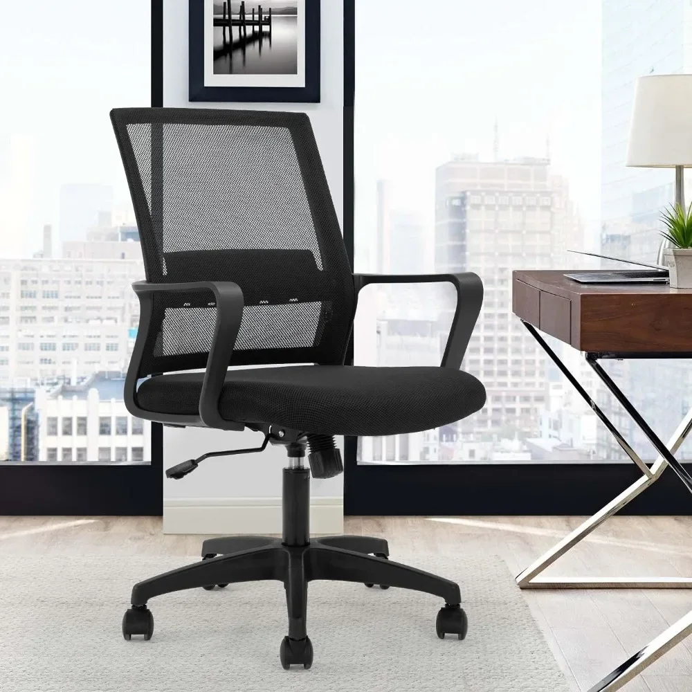 Office Chair ,Ergonomic office chair, mesh back, lumbar support, and adjustable rolling and rotating task chair,Office Chair .