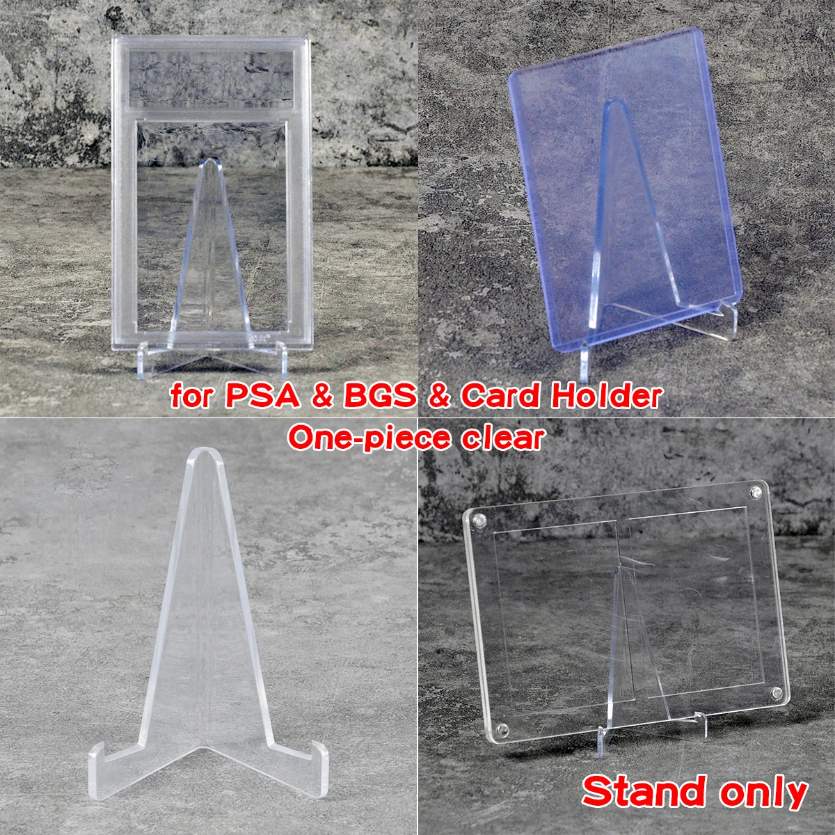 Tabletop Desktop Card Display Holder Stand Case Frame for PSA CSG CGC Graded Slab Guard Magnetic Holder PTCG Cards