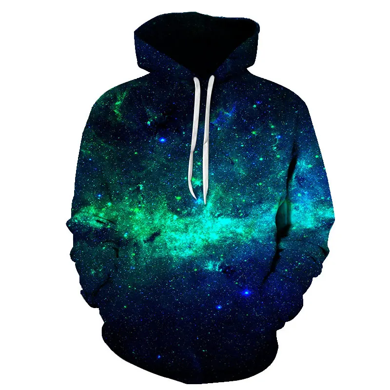 2024 Cool Galaxy Serie 3D Gedruckt Mode Herren Langarm Hoodie Herren Top Harajuku Trendy Herren Hoodie Tasche