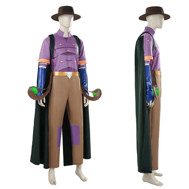 

Adult Men Anime JoJo's Adventure Steel Ball Run Gyro Zeppeli Cosplay Costume for Carnival Party fg8'.