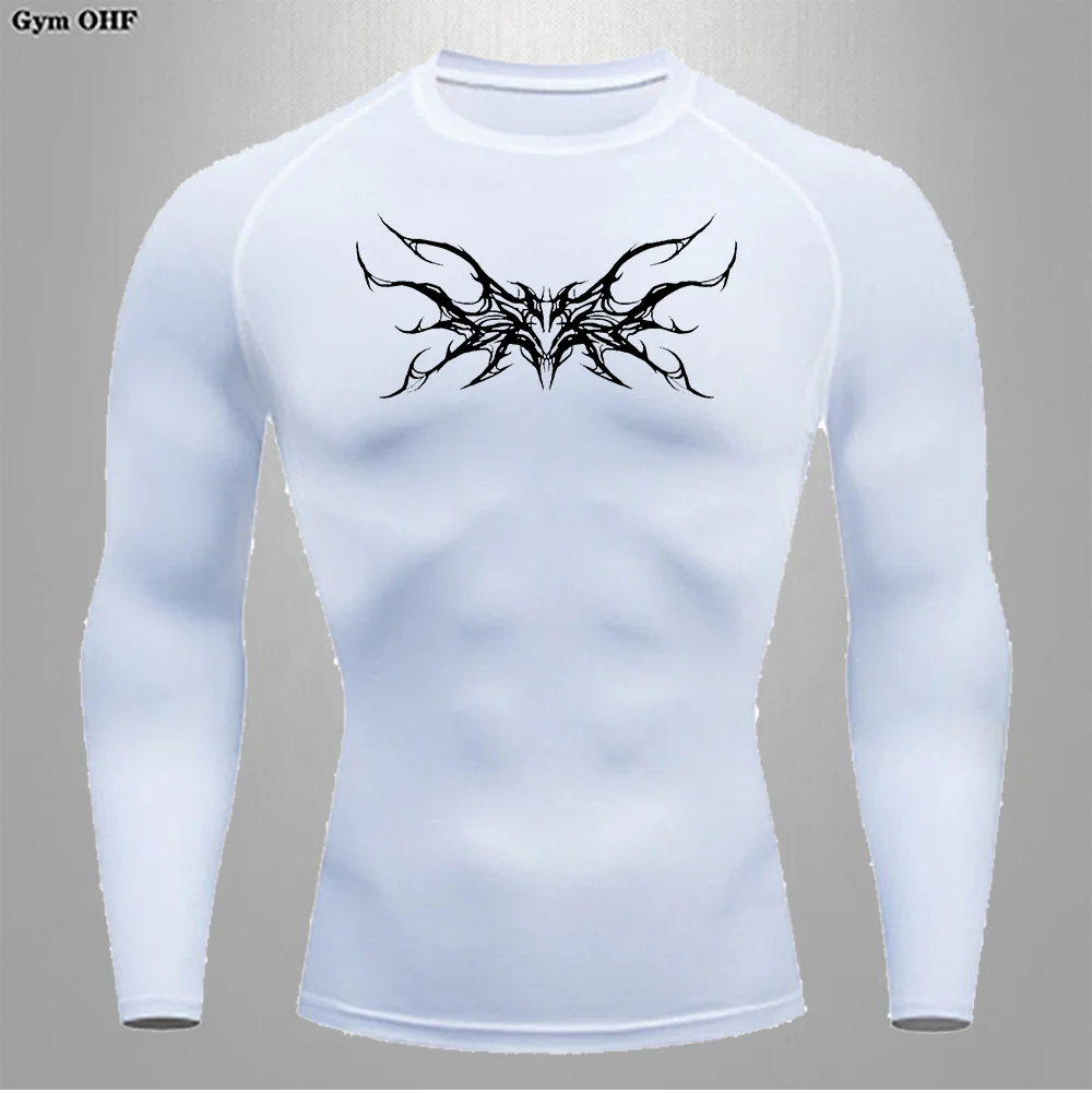 Men's Tight T shirt Sports Man Lycra Training Shirt Boxing Jujutsu Breathable Quick Drying Shaping High Elasticity Men T shirts