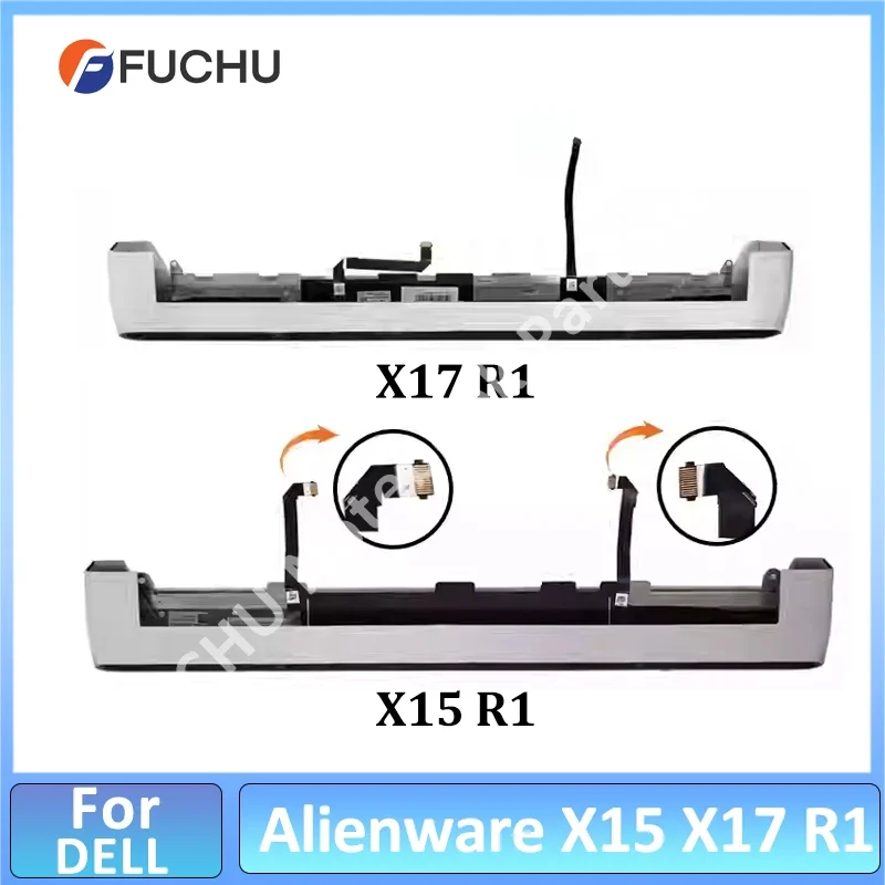 

98%NEW Replacement Case White Hinge Clutch Cover for Dell Alienware X17 X15 R1 005G34 050XP3 Air Outlet Cooling Shell With Lamp