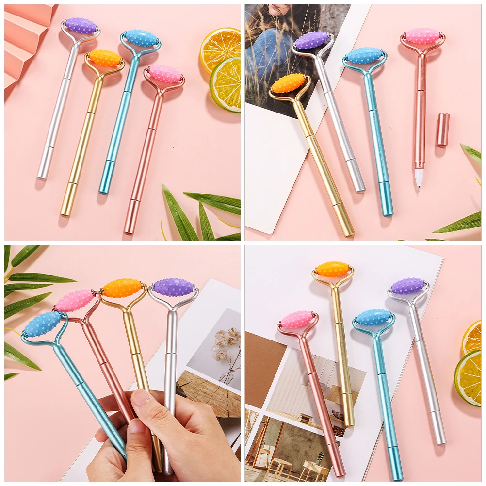 

8pcs Creative Shaped Gel Portable Writing For Students Note Taking Cute Signature Pens School Stationery Stress Relief Pens