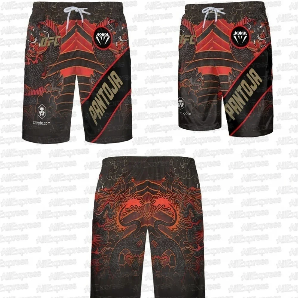 Verano 2025 nuevos pantalones cortos deportivos para gimnasio cómodos pantalones cortos de boxeo de lucha transpirables de secado rápido para hombres pantalones cortos casuales de playa de gran tamaño