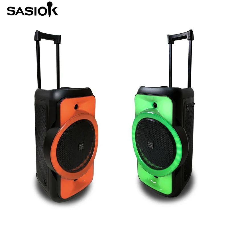 Caisson de basses hifi portable, cinéma maison, karaoké, scène en ylène carrée extérieure, système de son de spectacle, haut-parleur BT, USB, TF, 12 pouces, 1290 #