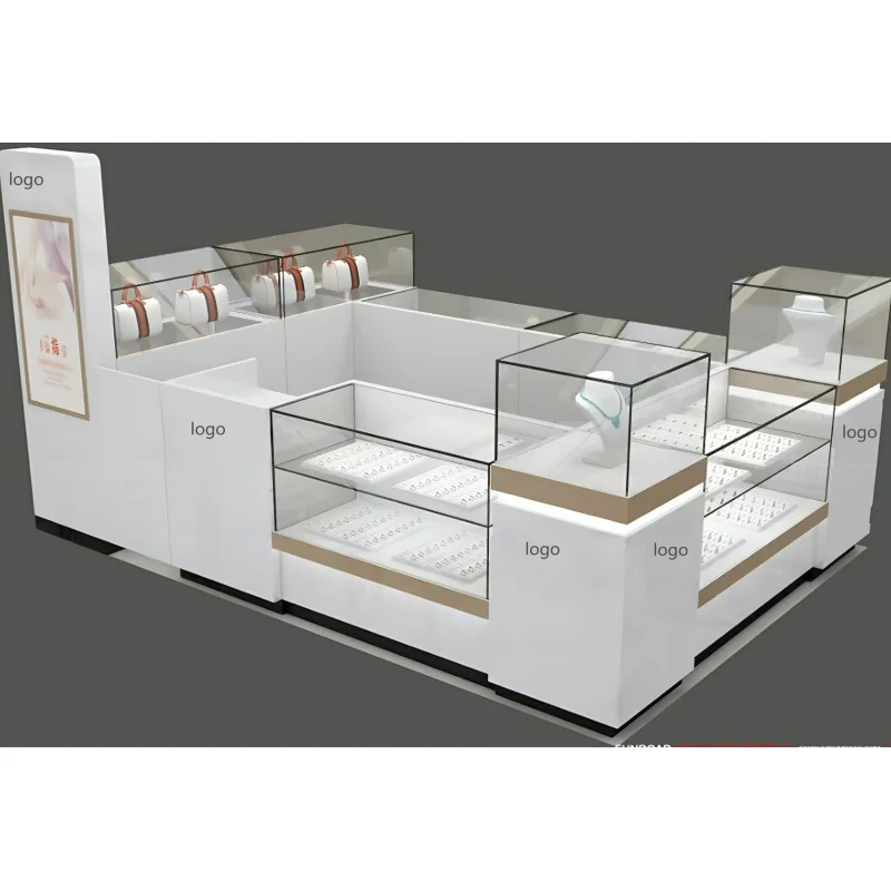 Custom.High نهاية مول مجوهرات كشك عرض خزانة متجر تركيب كشك تصميم المجوهرات #6