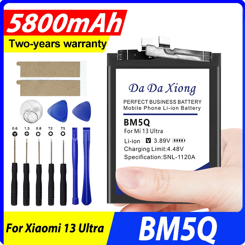 

DaDaXiong 100% New BM5Q 5800mAh Battery For Xiaomi MI 13 Ultra 13Ultra + Tools